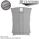 D RED STITCH L GREY SUEDE ROOF HEADLINER COVER FOR ALFA ROMEO GIULIETTA 10-16