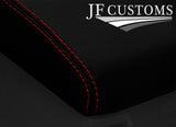 RED STITCH GENUINE LUXE-LEATHER ARMREST LID COVER FOR NISSAN PATROL Y61 97-13