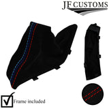 TRI STITCH SUEDE HANDBRAKE GAITER+PLASTIC FRAME FOR BMW 1 F20 F21 2011-2018
