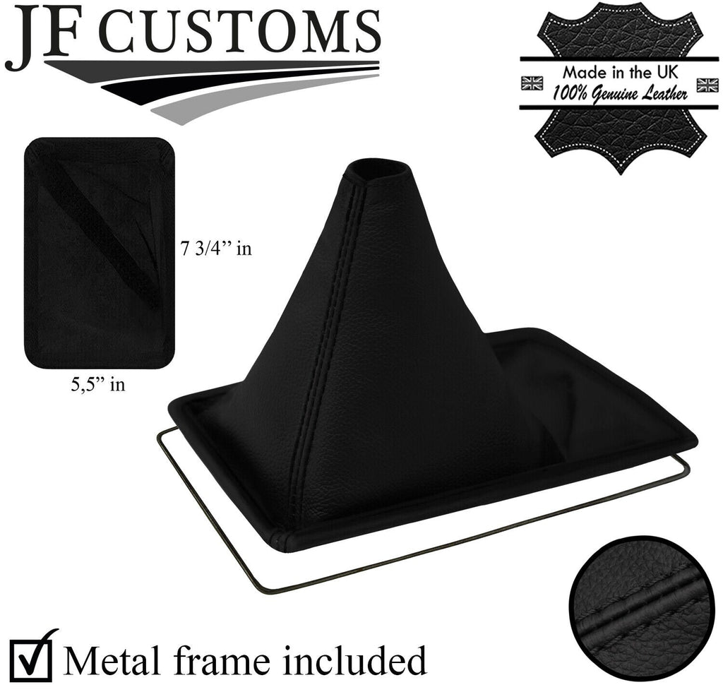 BLACK STITCH LEATHER 2WD GEAR GAITOR+METAL FRAME FOR TOYOTA TACOMA HILUX 84-88