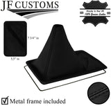 BLACK STITCH LEATHER 2WD GEAR GAITOR+METAL FRAME FOR TOYOTA TACOMA HILUX 84-88