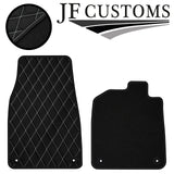WHITE DIAMOND STITCH VINYL 4XTAILORED FLOOR CARPET FOR PORSCHE TAYCAN 19-21 JF1