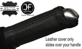 BLACK STITCH HANDBRAKE HANDLE LEATHER COVER FITS RENAULT SCENIC MK3 2009-2015