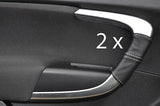 white sttiching FITS VAUXHALL INSIGNIA 08+ 2X FRONT DOOR HANDLE LEATHER COVERS
