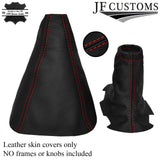 RED STITCHING FITS RANGE ROVER P38 1995-2002 LEATHER GEAR & HANDBRAKE GAITERS