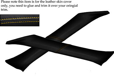 YELLOW STITCH FITS MITSUBISHI FTO 2X WINDSCREEN PILLAR LEATHER SKIN COVERS ONLY