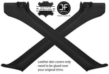 BLACK STITCH 2X A PILLAR LEATHER COVERS FITS HONDA CRX DEL SOL 92-97 STYLE 2