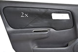 FITS NISSAN PRIMERA P11 2 x DOOR CARD COVERS LEATHER black CUSTOM NEW MADE IN UK