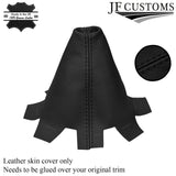 BLACK STITCH FITS VW T5 TRANSPORTER CAMPER VAN 2010-2015 GEAR GAITER LEATHER