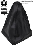 BLACK STITCHING REAL LEATHER MANUAL GEAR GAITER FITS JEEP WRANGLER 2011-2017