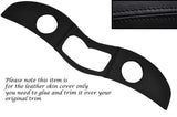 BLACK STITCHING DASH TRIM LEATHER SKIN COVER FITS MG TA TB TC 1936-1950