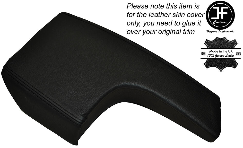 BLACK STITCHING ARMREST LID LEATHER  SKIN COVER FITS BUICK REGAL 2011-2014