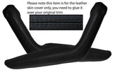 BLACK STITCHING 2X DOOR HANDLE ARMREST SKIN COVERS FITS TOYOTA CELICA 1976-1977