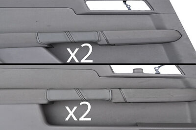 black stitch FITS AUDI A2 00-05  2X FRONT DOOR & 2X REAR  HANDLE LEATHER COVERS