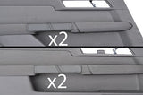 black stitch FITS AUDI A2 00-05  2X FRONT DOOR & 2X REAR  HANDLE LEATHER COVERS