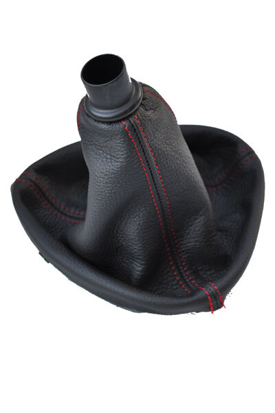 red stitch FITS CITROEN C5 01-07 LEATHER GEAR GAITER CUSTOM NEW MADE IN UK