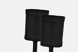 black stitch FITS FIAT BRAVO BRAVA 95-01 2X FRONT SEAT BELT STALK LEATHER COVERS
