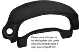 BLACK STITCH SPEEDO SURROUND HOOD LEATHER SKIN COVER FITS LEXUS CT 200H 10-15