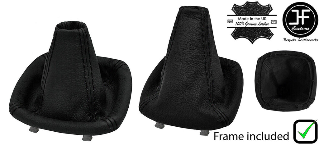 BLACK STITCH LEATHER MANUAL GEAR GAITER+FRAME FOR MERCEDES VITO METRIS W447 15+