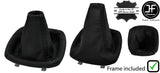 BLACK STITCH LEATHER MANUAL GEAR GAITER+FRAME FOR MERCEDES VITO METRIS W447 15+