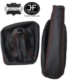 RED STITCH LEATHER FOR BMW E90 E91 E92 E93 MANUAL GEAR HANDBRAKE GAITER SET