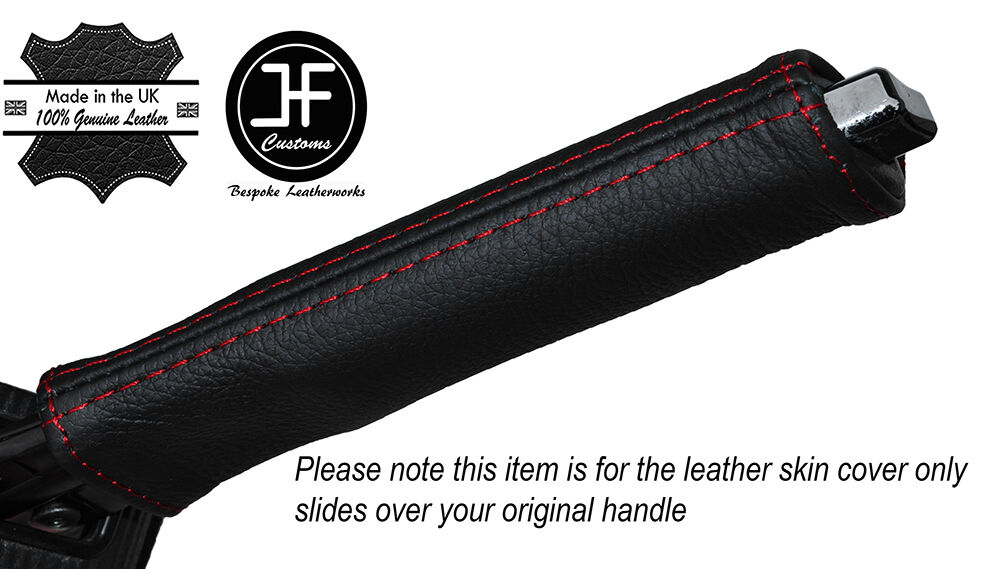 RED STITCH HANDBRAKE HANDLE LEATHER COVER FITS CHRYSLER CROSSFIRE 2003-2007