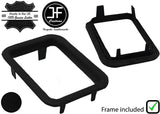 BLACK LEATHER AUTOMATIC GEAR TRIM SURROUND PLASTIC FRAME FOR MERCEDES W124 84-95