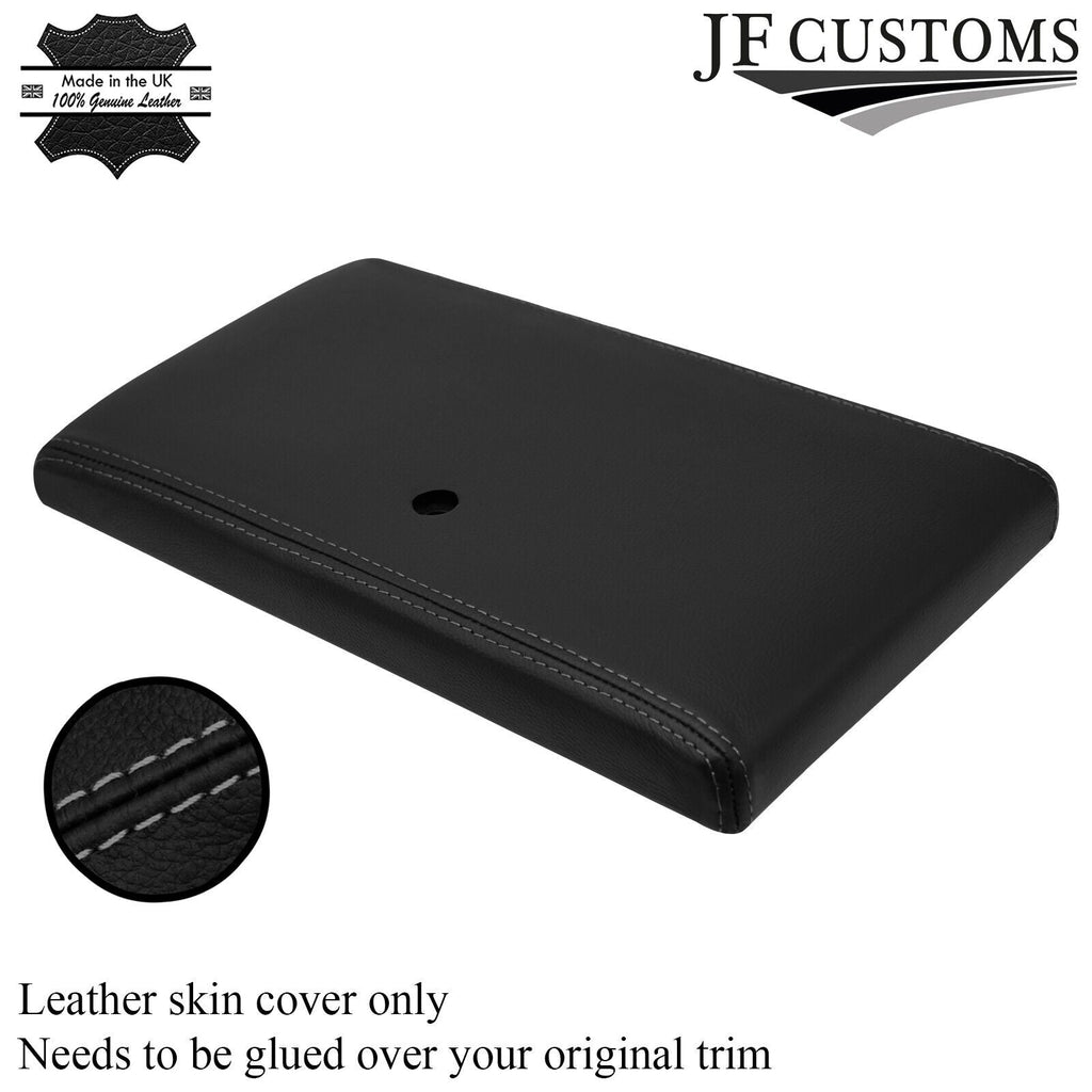 GREY STITCH LEATHER ARMREST COVER FITS JENSEN INTERCEPTOR MK2 MK3 69-76