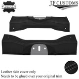 FITS FIAT 500 ABARTH 07-16 GREY STITCH LEATHER REAR BOOT LOCKING TRIM COVER