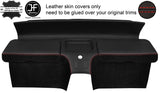RED STITCH REAR STORAGE PANEL LEATHER&SUEDE COVER FOR HONDA CRX DEL SOL 92-97
