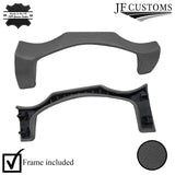 FOR MASERATI LEVANTE D GREY LEATHER COVERED UPPER STEERING COLUMN TRIM + FRAME