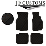 BROWN DIAMOND STITCH VINYL 4X TAILORED FLOOR CARPETS FOR MITSUBISHI EVO 4 5 6