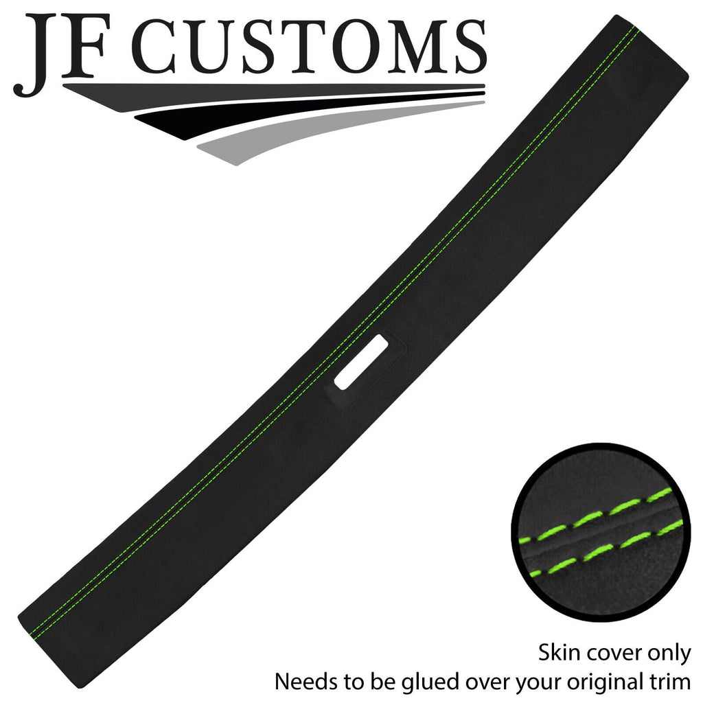 GREEN STITCH D GREY SUEDE FRONT ROOF TRIM COVER FOR PORSCHE 924 944 968 S2