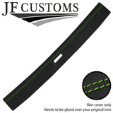 GREEN STITCH D GREY SUEDE FRONT ROOF TRIM COVER FOR PORSCHE 924 944 968 S2