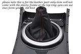 RED STITCHING FITS MAZDA CX-7 CX7 2007-2013 LEATHER GEAR GAITER ONLY CUSTOM NEW