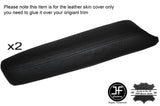BLACK STITCH 2X FRONT DOOR ARMREST LEATHER SKIN COVERS FITS NISSAN MURANO 09-14