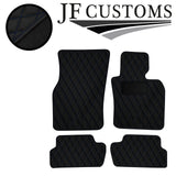 D BLUE DIAMOND STITCH VINYL 4X TAILORED FLOOR CARPETS FOR BMW MINI F56 13-21 JF1