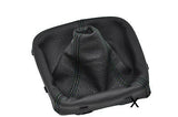 BLACK DOUBLE STITCH FOR VAUXHALL OPEL ZAFIRA II MK2 B 2005-2011 GAITER  LEATHER