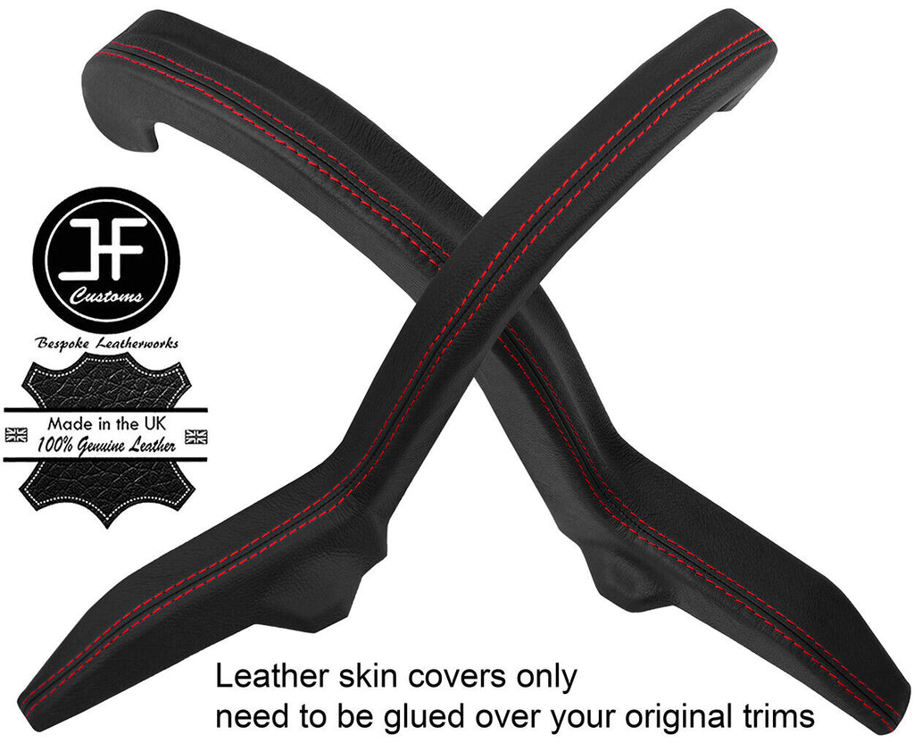 RED STITCH BOOT TRUNK HINGE TRIM LEATHER COVERS FOR LEXUS IS200 IS300 98-05