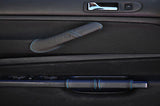 blue stitch FITS VW GOLF MK4 4 IV 2X FRONT LEATHER DOOR HANDLE COVERS CUSTOM NEW