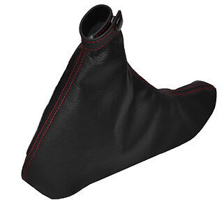FITS ALFA ROMEO GT 2003-2010 HANDBRAKE GAITER NEW LEATHER RED STITCHING