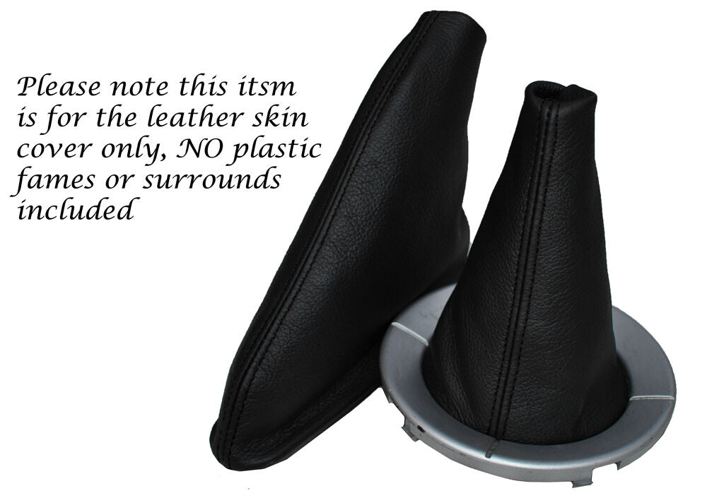 BLACK STITCH LEATHER GEAR & HANDBRAKE GAITER FITS ROVER 25&MG ZR 04-06 FACELIFT