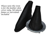 BLACK STITCH LEATHER GEAR & HANDBRAKE GAITER FITS ROVER 25&MG ZR 04-06 FACELIFT
