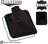 RED STITCH TOP GRAIN LEATHER GEAR GAITER+METAL FRAME FITS LOTUS ELAN M100 SE