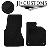 D GREY DIAMOND STITCH VINYL 2X TAILORED FLOOR CARPET FOR SMART FORTWO 453 14-21