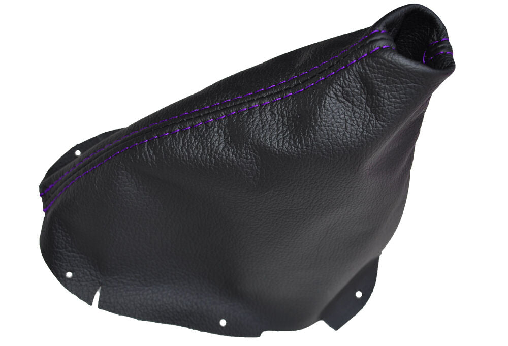 PURPLE STITCH FITS NISSAN 200SX SILVIA S14 1995-1998 GEAR GAITER LEATHER