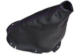 PURPLE STITCH FITS NISSAN 200SX SILVIA S14 1995-1998 GEAR GAITER LEATHER