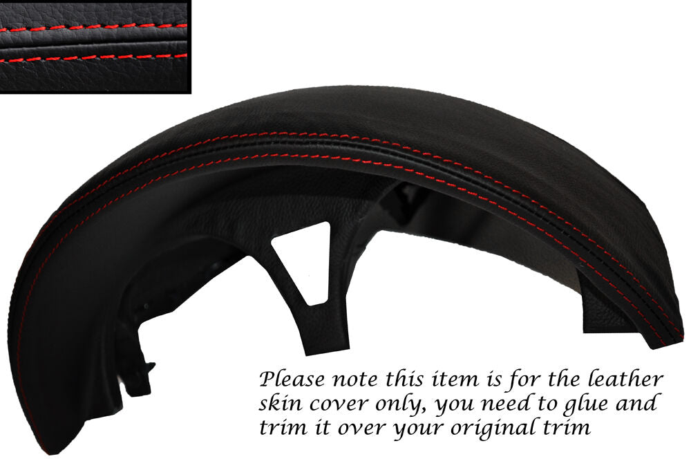 RED STITCH SPEEDO HOOD TRIM LEATHER SKIN COVER FITS CHEVROLET KALOS 2005-2011