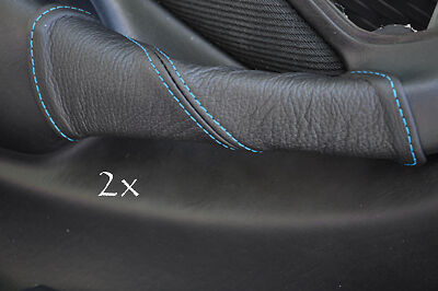 FITS TOYOTA CELICA 94-98 2X DOOR HANDLE COVERS blue stitch CUSTOM NEW MADE IN UK