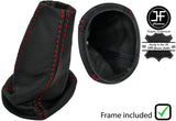 RED STITCH LEATHER GEAR GAITER+PLASTIC FRAME FOR LOTUS ELISE EXIGE S2 04-14